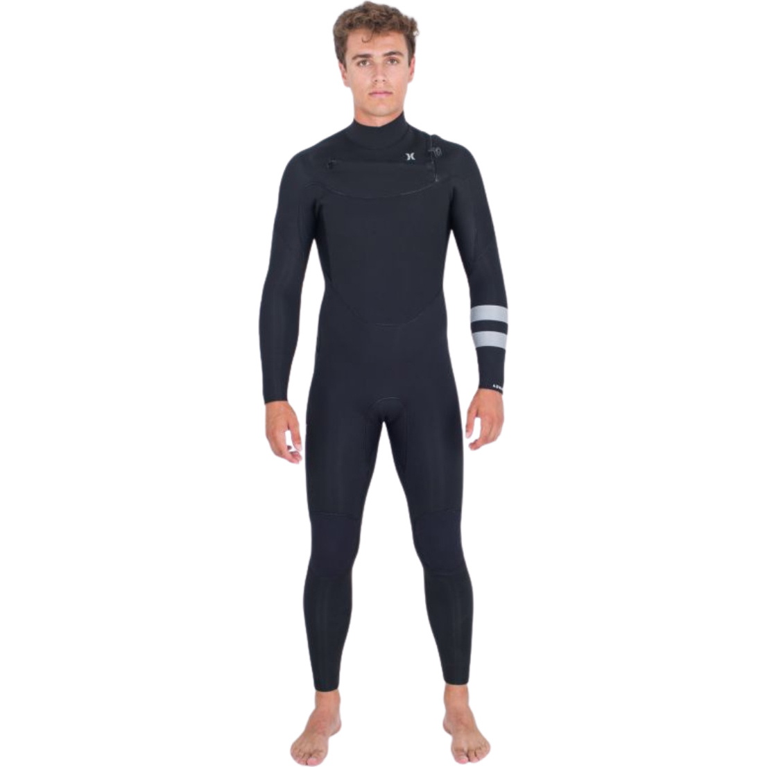 2025 Hurley Mens Advant 4/3mm Chest Zip Wetsuit MFS0013423 - Black